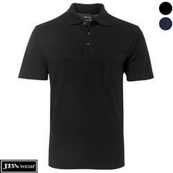 210 POCKET POLO BLACK 2XL