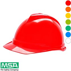 MSA HARD HAT RED VENTED
