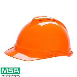 MSA HARD HAT ORANGE VENTED
