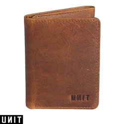 UNIT MENS WALLET DARK CHOC