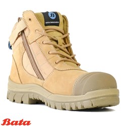 BATA ZIPPY WHEAT NUBUCK BOOT 1