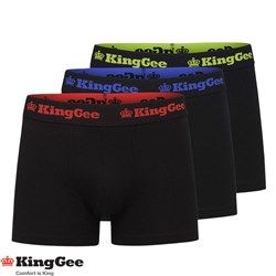KING GEE COTTON TRUNK BLACK 2X