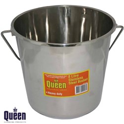QUEEN STAINLESS BUCKET 8L