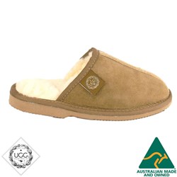 UGG IAN SCUFFS CHESTNUT 10