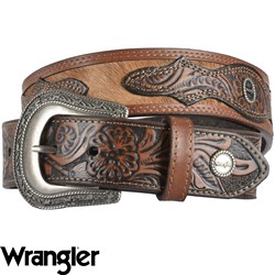 WRANGLER DARK TAN BELT 30