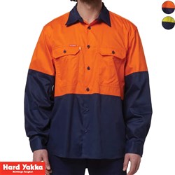 HI VIS O/N L/SLEEVE SHIRT 2XL