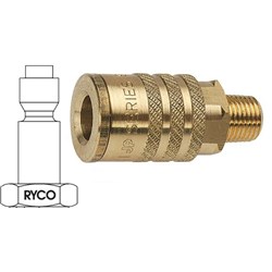 AIR COUPLING PEM BRASS MALE