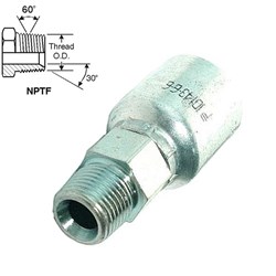 SWAGE TAIL NPT 180' M