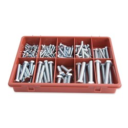 TRADE PACK HEX BOLTS 145PC
