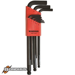 BONDHUS HEX KEY SET 9C METRIC