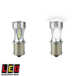 WHITE BAYONET BA15S LED GLOBE