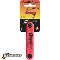 BONDHUS HEX KEY SET METRIC 7PC
