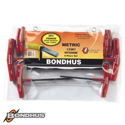 BONDHUS T-HANDLE HEX SET MET