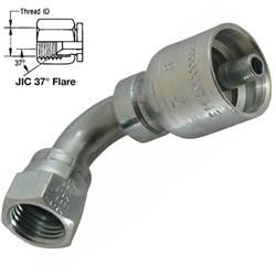 SWAGE TAIL JIC 90' F TUBE