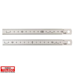 TOLEDO S/STEEL RULE 150MM