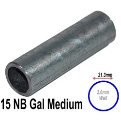 PIPE 15NB MEDIUM WALL GAL