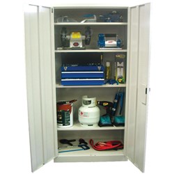 METAL STORAGE CUPBOARD 2 DOOR