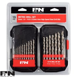P&N METRIC DRILL SET 19PC