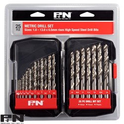 P&N METRIC DRILL SET 25PC