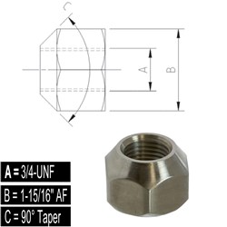 WHEEL NUT 3/4-16 UNF