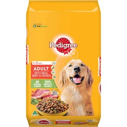 PEDIGREE DOG FOOD ADULT 20KG