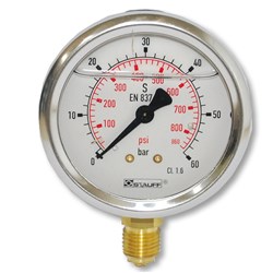 DIAGNOSTIC GAUGE 850PSI 63MM