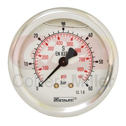 DIAGNOSTIC GAUGE 850PSI 63MM