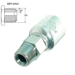 SWAGE TAIL BSPT 180' M