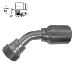 SWAGE TAIL BSPP 45' F TUBE