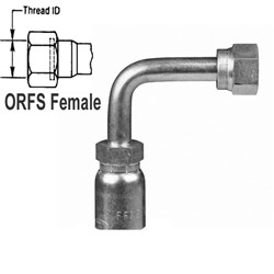 SWAGE TAIL ORFS 90' F LONG