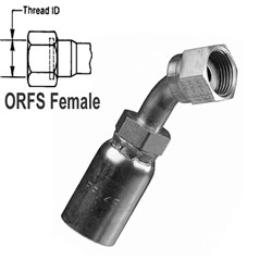 SWAGE TAIL ORFS 45' F