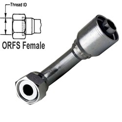 SWAGE TAIL ORFS METRIC 90DEG F