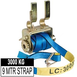 TRUCK WINCH 9M STRAP CLIP ON