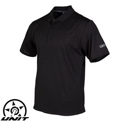 UNIT POLO SHIRT S/S BLACK 3XL
