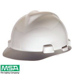 MSA HARD HAT WHITE UNVENTED