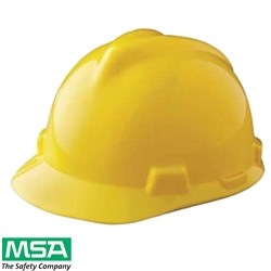 MSA HARD HAT YELLOW UNVENTED