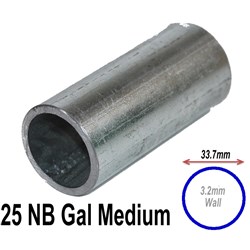 PIPE 25NB MEDIUM WALL GAL