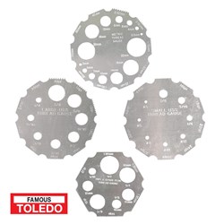 TOLEDO THREAD GAUGE SET 4 PCE