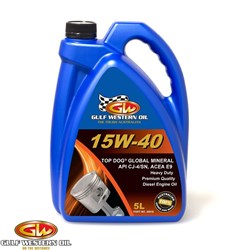 GULF WESTERN TOP DOG 15W-40 5L