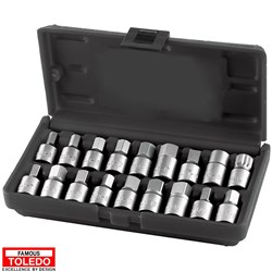 TOLEDO 3/8 DR SOCKET SET 18PC