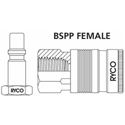AIR COUPLING RYCO 300 SERIES F