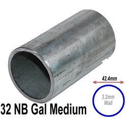 PIPE 32NB MEDIUM WALL GAL