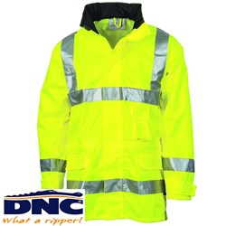 DNC HI VIS RAIN JACKET L