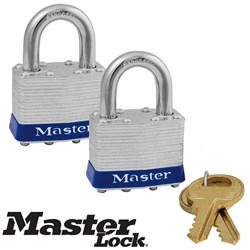 LAMINATED PADLOCK 40MM TWIN PK