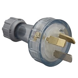 CLIPSAL CLEAR 3 PIN PLUG 10A