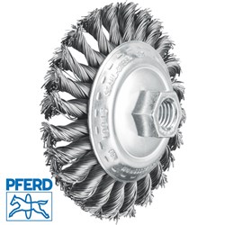 PFERD 100MM BEVEL WIRE BRUSH