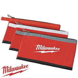 MILWAUKEE ZIPPER POUCHES 3PK