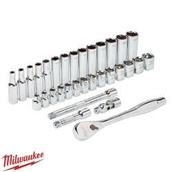 MILWAUKEE 3/8 DRIVE SOCKET SET