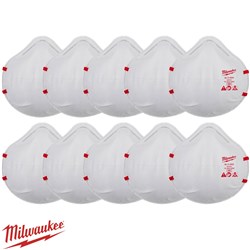 MILWAUKEE N95 RESPIRATORS 10PK