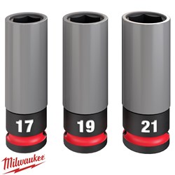 MILWAUKEE SOCKET SET 1/2DR 3PC